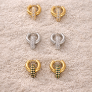 2way Pavé Hoop Pierce