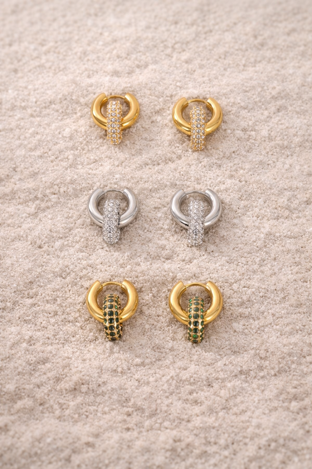 2way Pavé Hoop Pierce