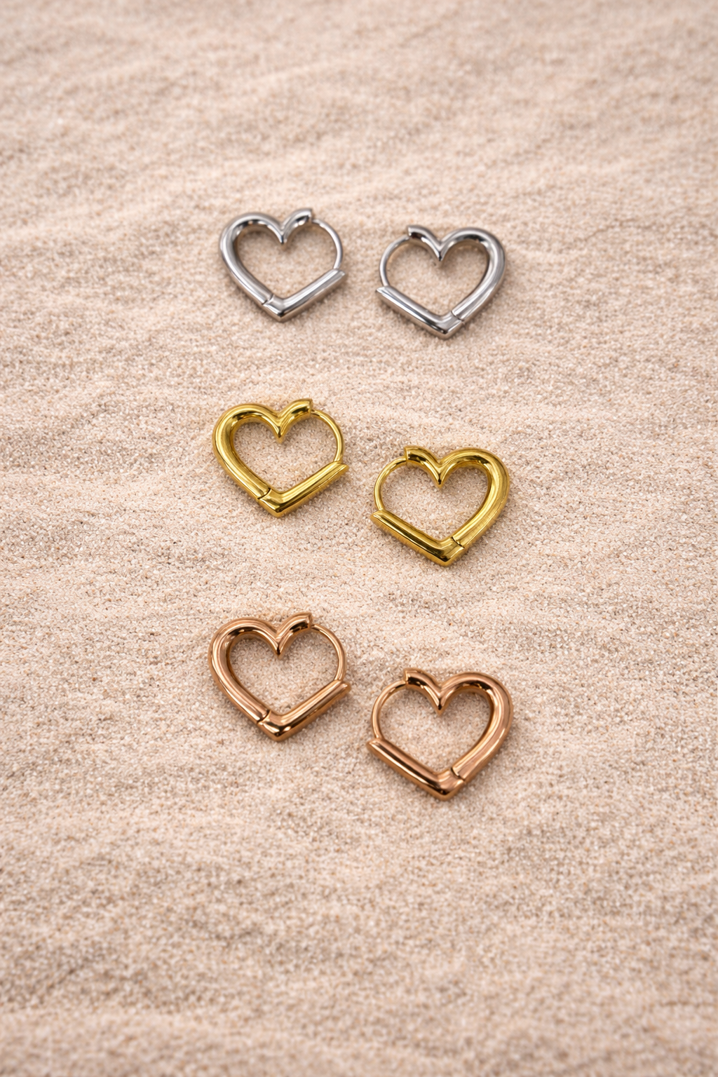 Modern Heart Hoop Pierce