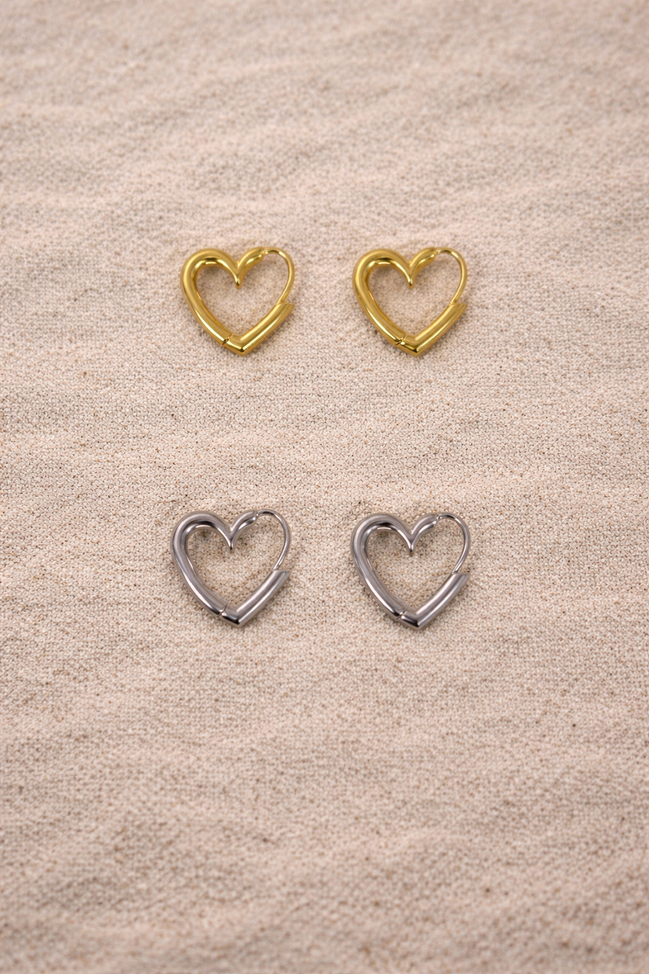 Petite Heart Hoop Pierce