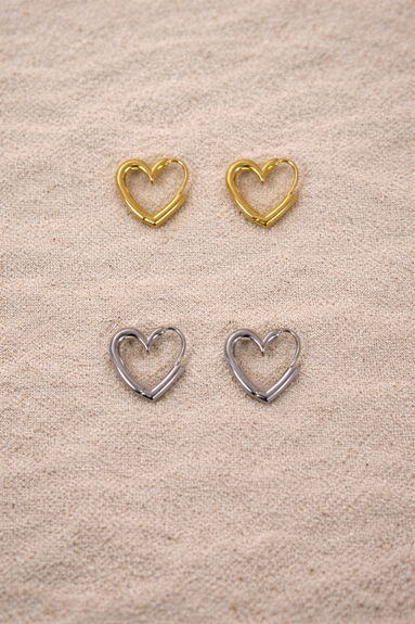 Petite Heart Hoop Pierce