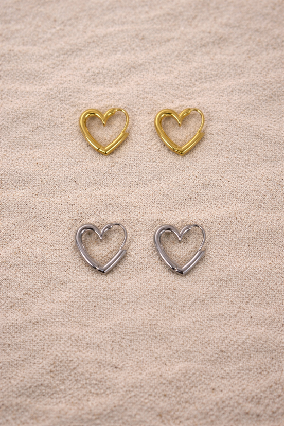 Petite Heart Hoop Pierce