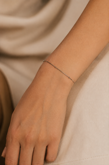 Delicate Dot Chain Bracelet