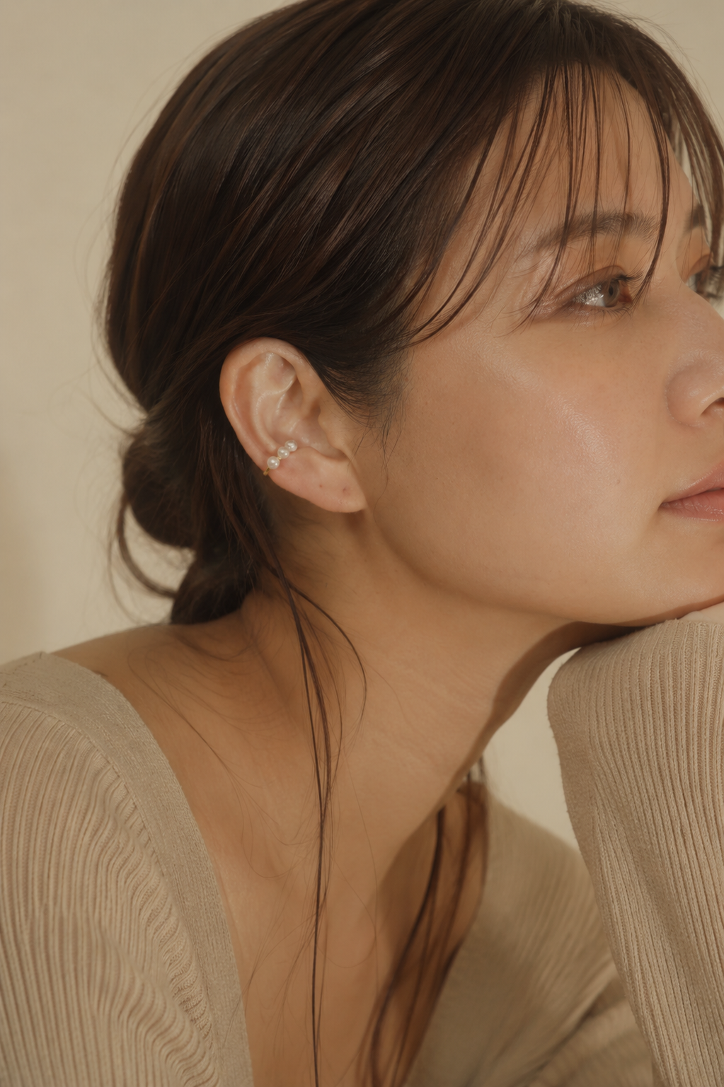 Milky Pearl Ear Cuff