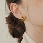 Honey Puff Clip Earring