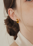 Honey Puff Clip Earring