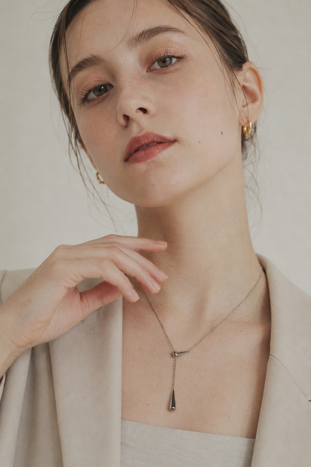 Luxe Drop Line Necklace