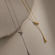 Luxe Drop Line Necklace