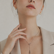 Luxe Drop Line Necklace