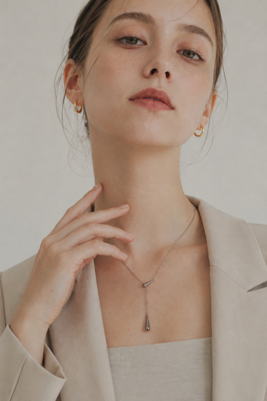 Luxe Drop Line Necklace