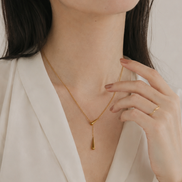 Luxe Drop Line Necklace
