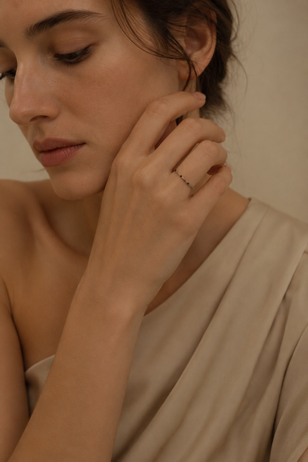 Midnight Dot Ring