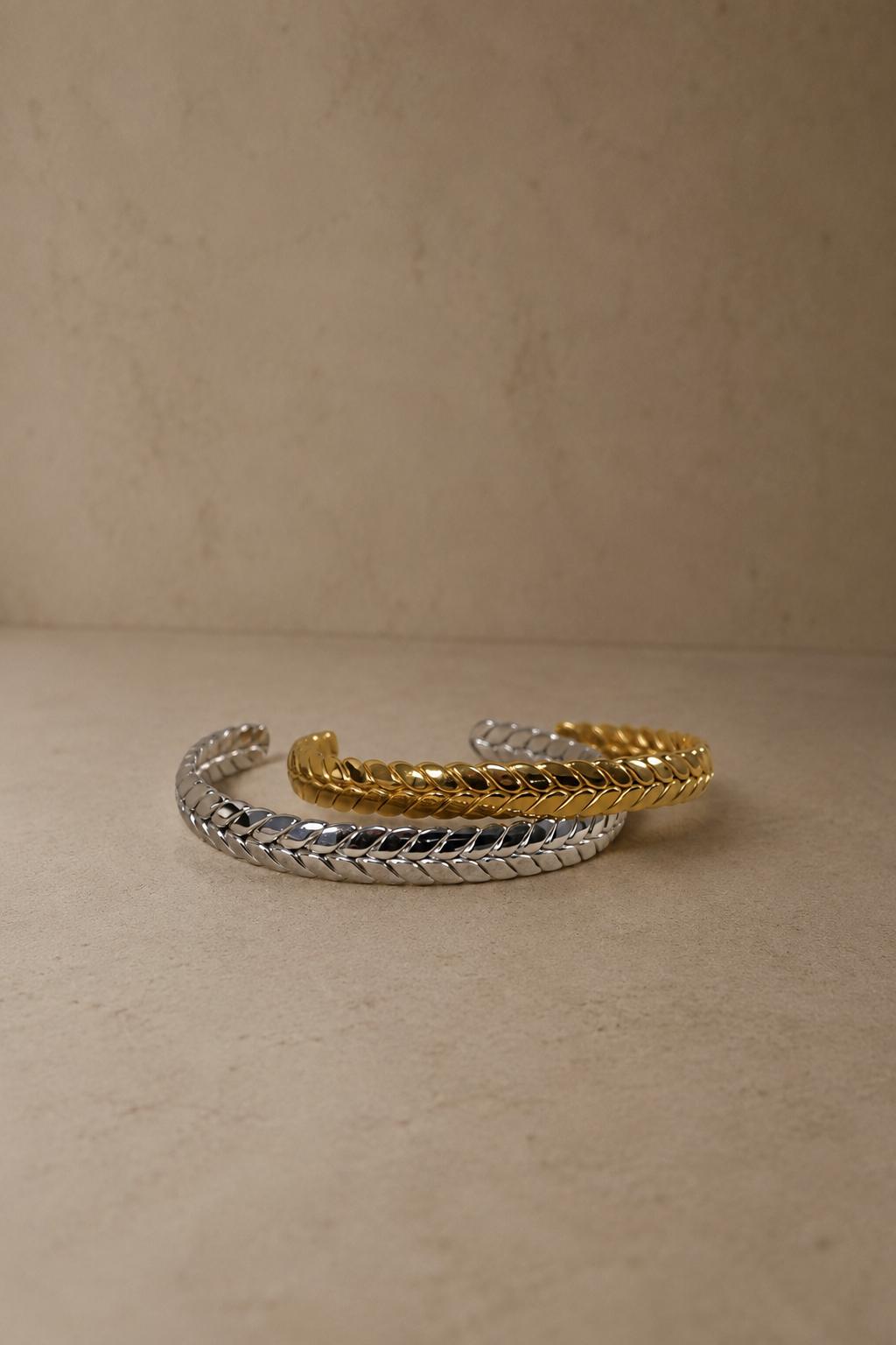 Braided Charm Bangle