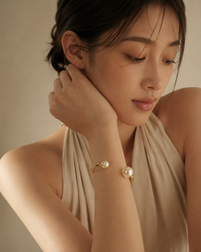 Pearl Orbit Bangle