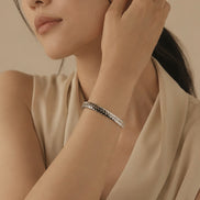 Braided Charm Bangle