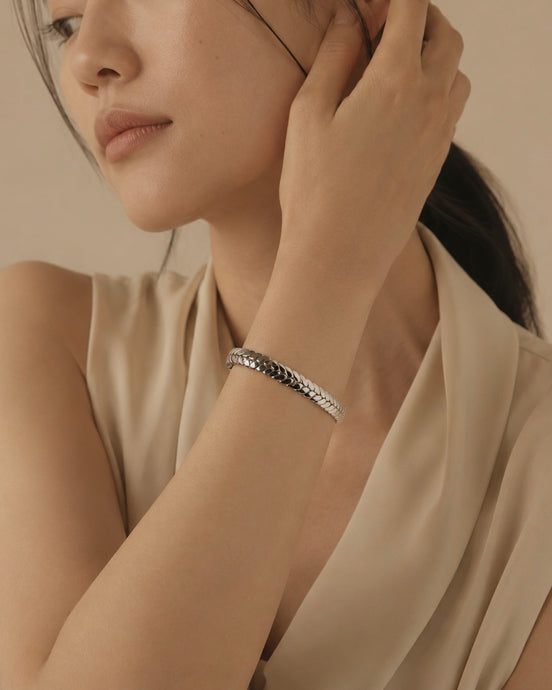 Braided Charm Bangle