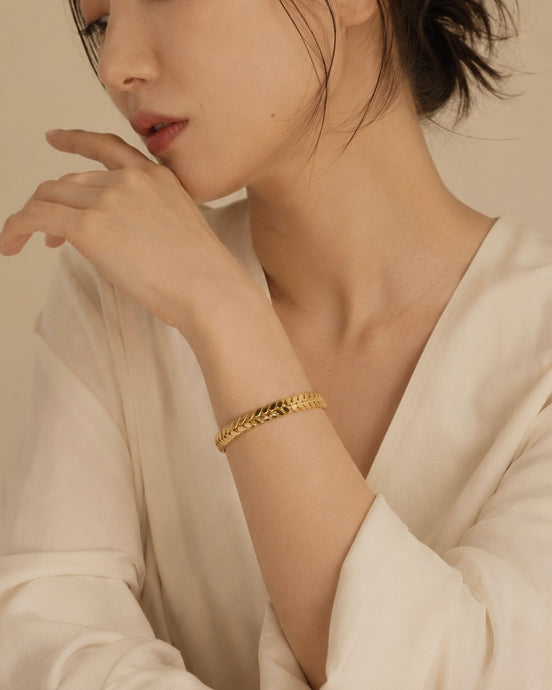 Braided Charm Bangle