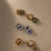 2way Pavé Hoop Pierce