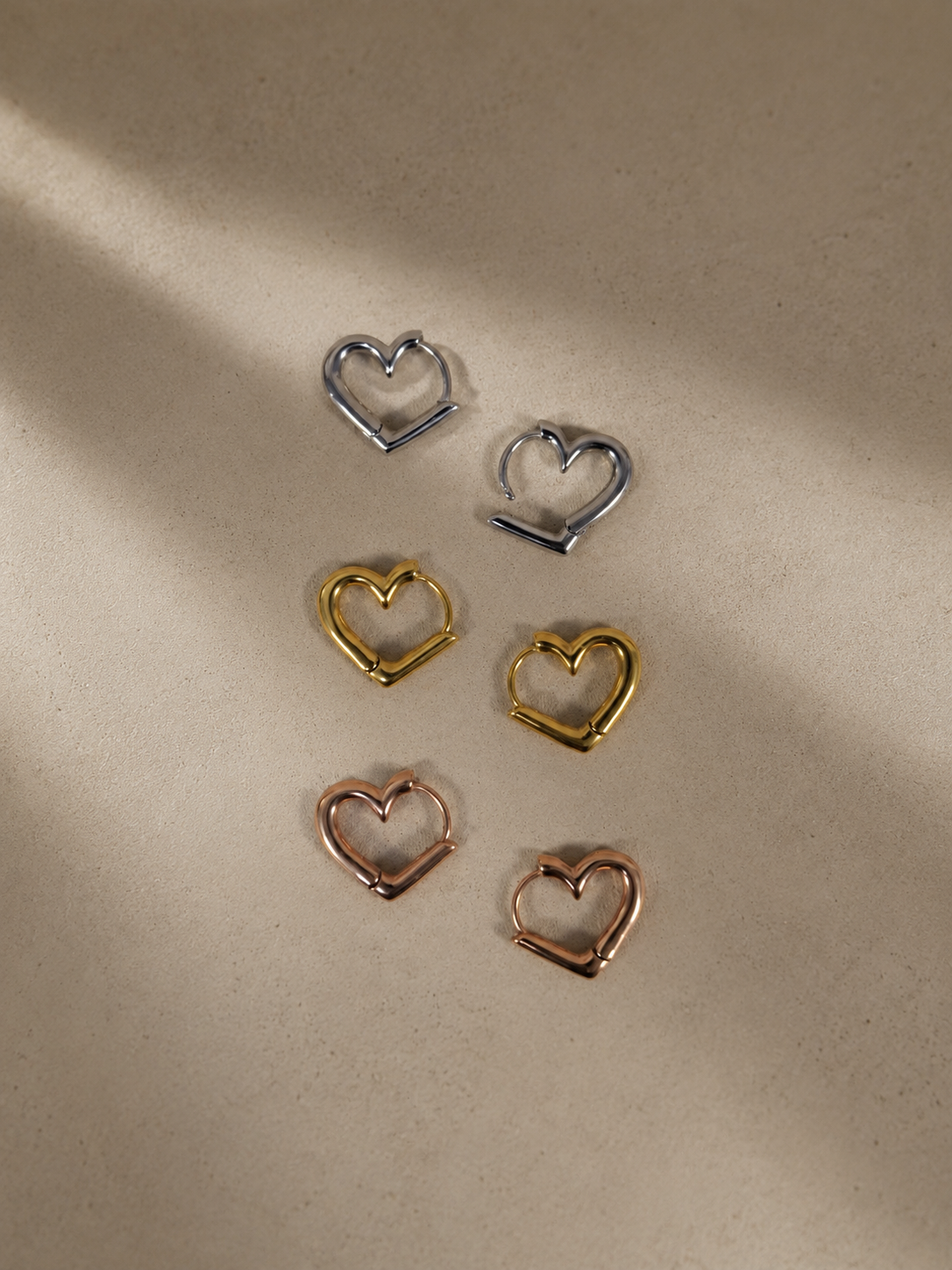 Modern Heart Hoop Pierce
