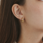 Twist Pavé Hoop Pierce