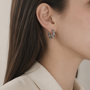 Twist Pavé Hoop Pierce