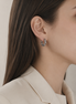 Twist Pavé Hoop Pierce