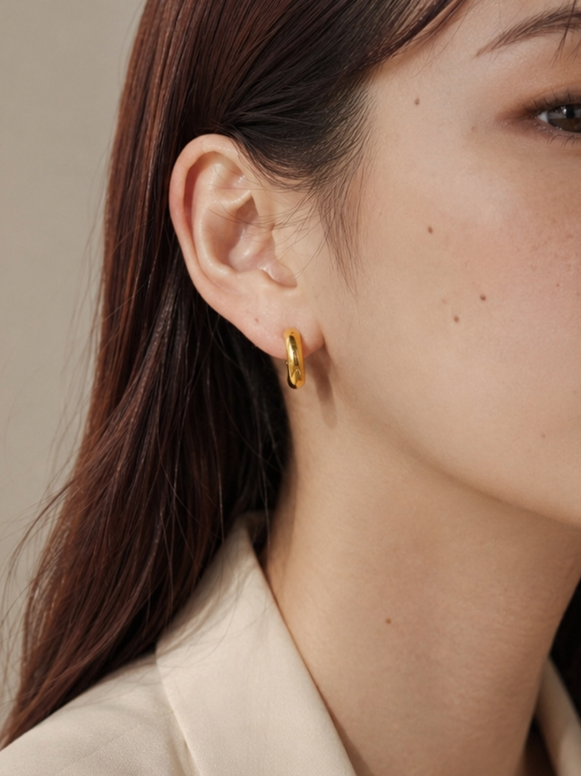 Mercury Loop Earring