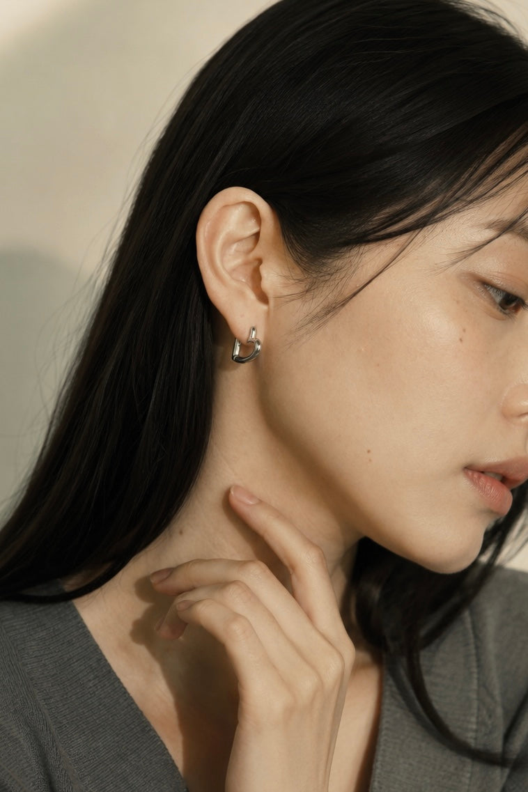 Petite Heart Hoop Pierce