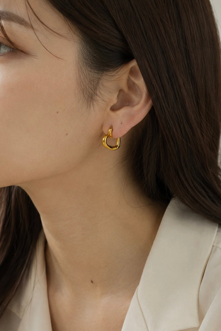 Petite Heart Hoop Pierce