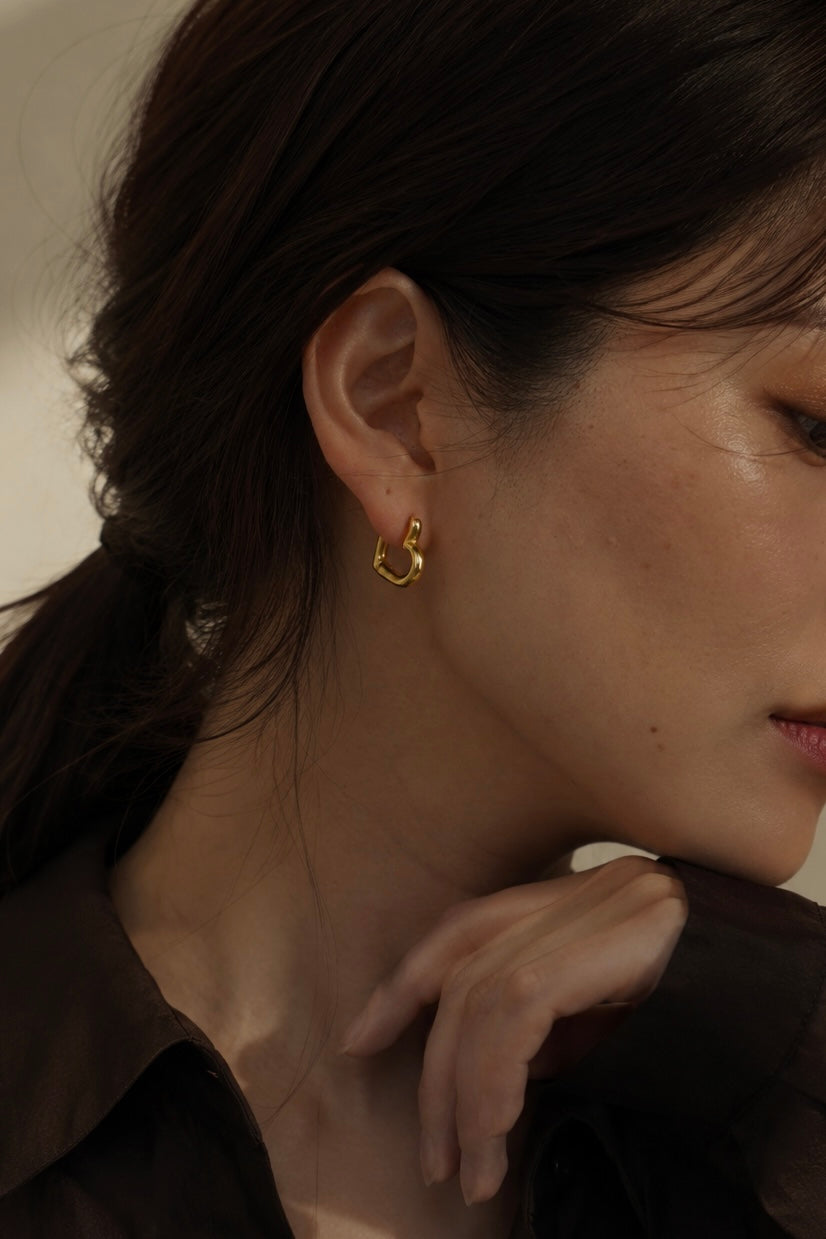 Modern Heart Hoop Pierce