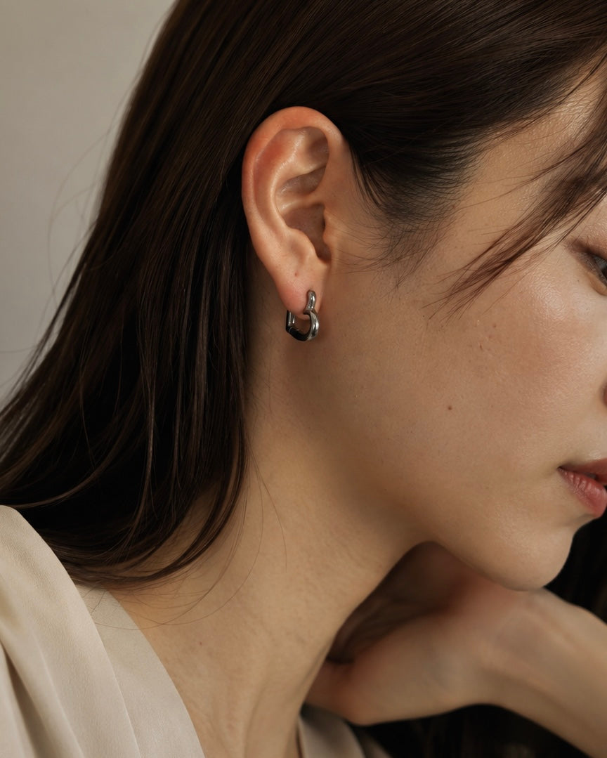 Modern Heart Hoop Pierce