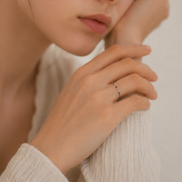 Midnight Dot Ring