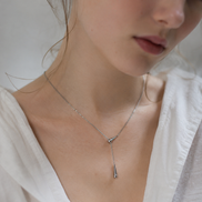 Luxe Drop Line Necklace