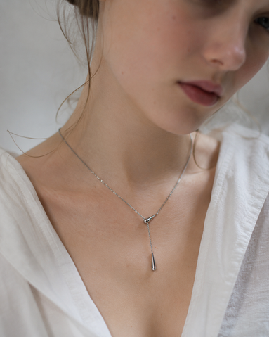 Luxe Drop Line Necklace