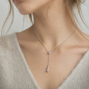 Luxe Drop Line Necklace