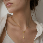 Luxe Drop Line Necklace