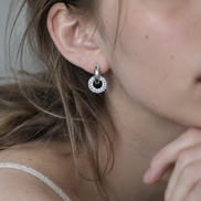2way Pavé Hoop Pierce