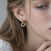2way Pavé Hoop Pierce