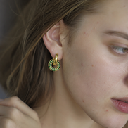 2way Pavé Hoop Pierce