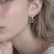 2way Pavé Hoop Pierce