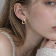 Modern Heart Hoop Pierce