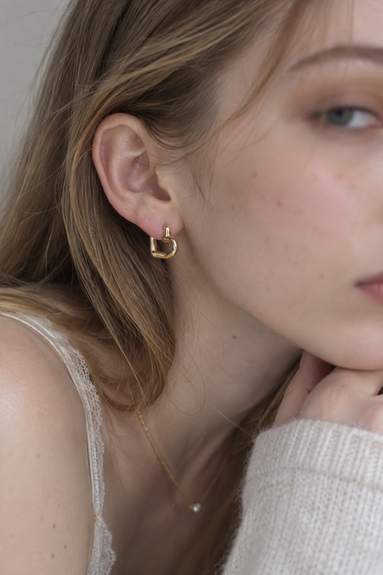 Modern Heart Hoop Pierce
