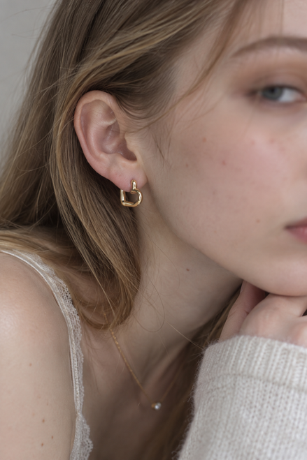 Modern Heart Hoop Pierce