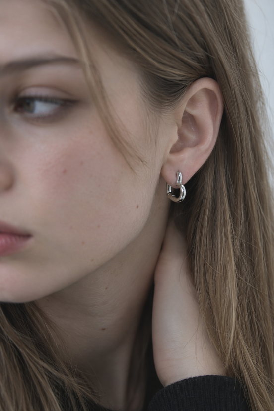Modern Heart Hoop Pierce