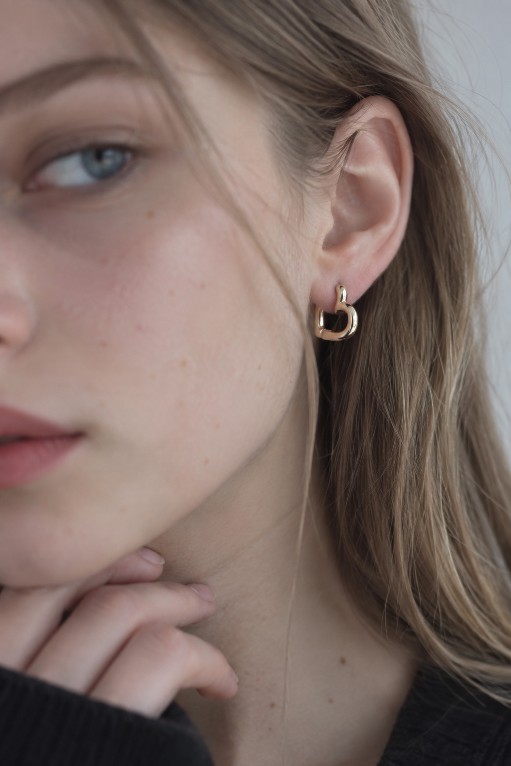 Modern Heart Hoop Pierce