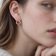 Modern Heart Hoop Pierce