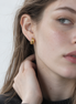 Honey Puff Clip Earring