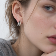 Honey Puff Clip Earring