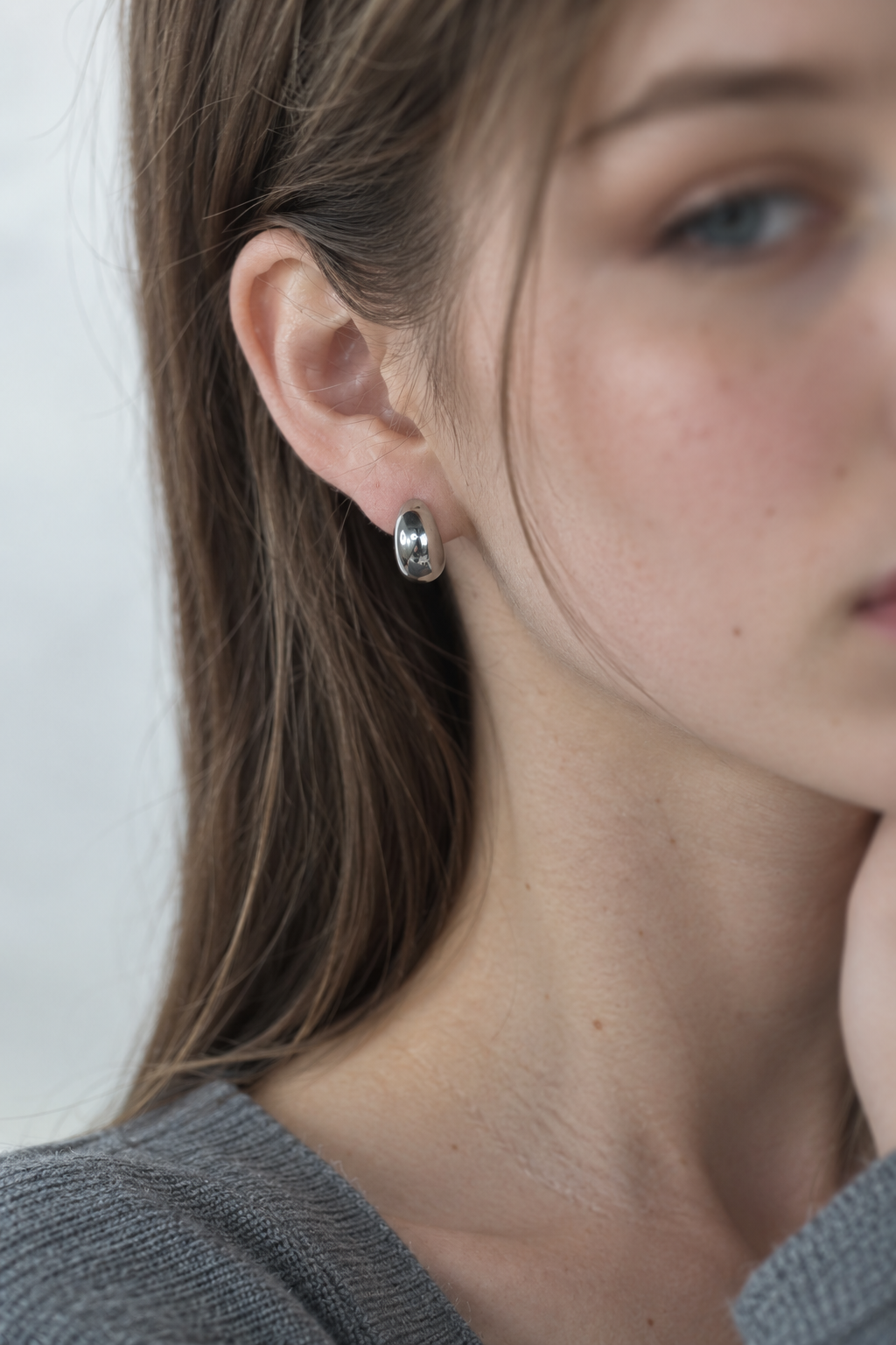 Egg Moon Earring