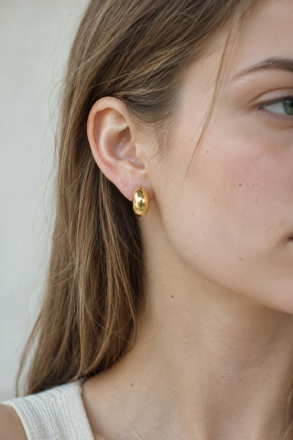 Egg Moon Earring